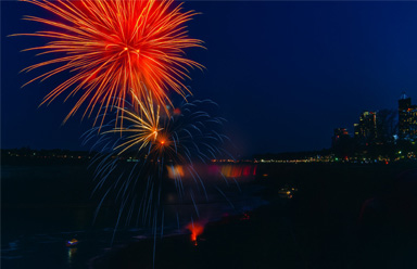 Fireworks Over Niagara Falls
